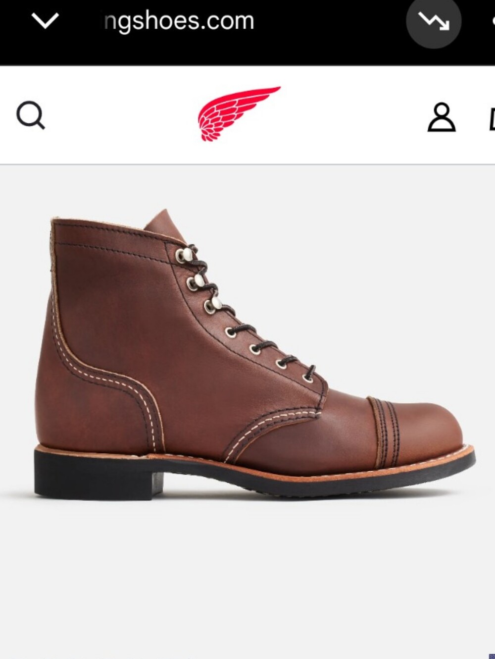 Red Iron Ranger®Women's Short Boot in Amber Harness Leather